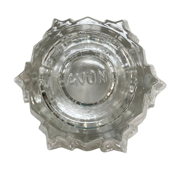 Vintage Avon Starburst Clear Glass Votive Candle Holder - Picture 3 of 5